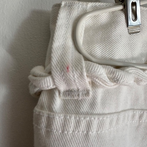 NWT Vintage 2003 Tommy Hilfiger bleached white clean front wide leg jeans 10 - Picture 9 of 14